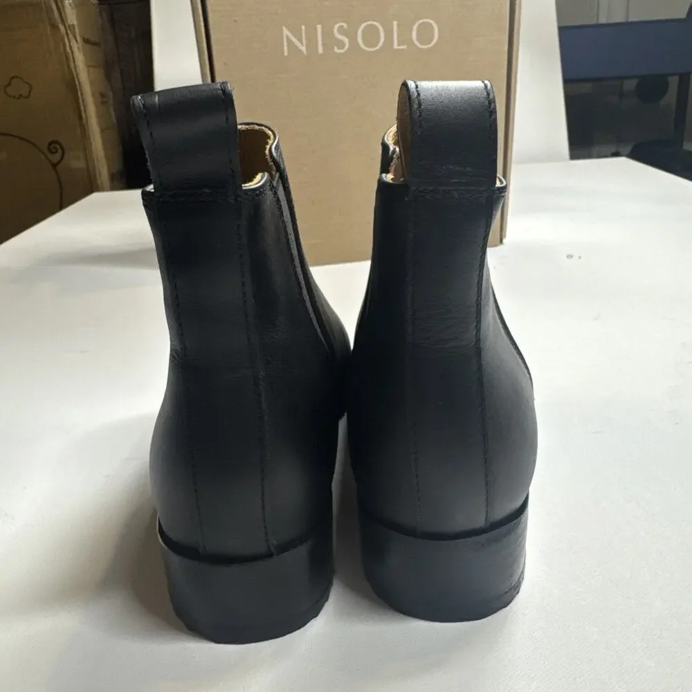 Nisolo‎ Eva Everyday Chelsea Boot Women’s Size 6.5 Black Slip-On Ankle Boot NIB